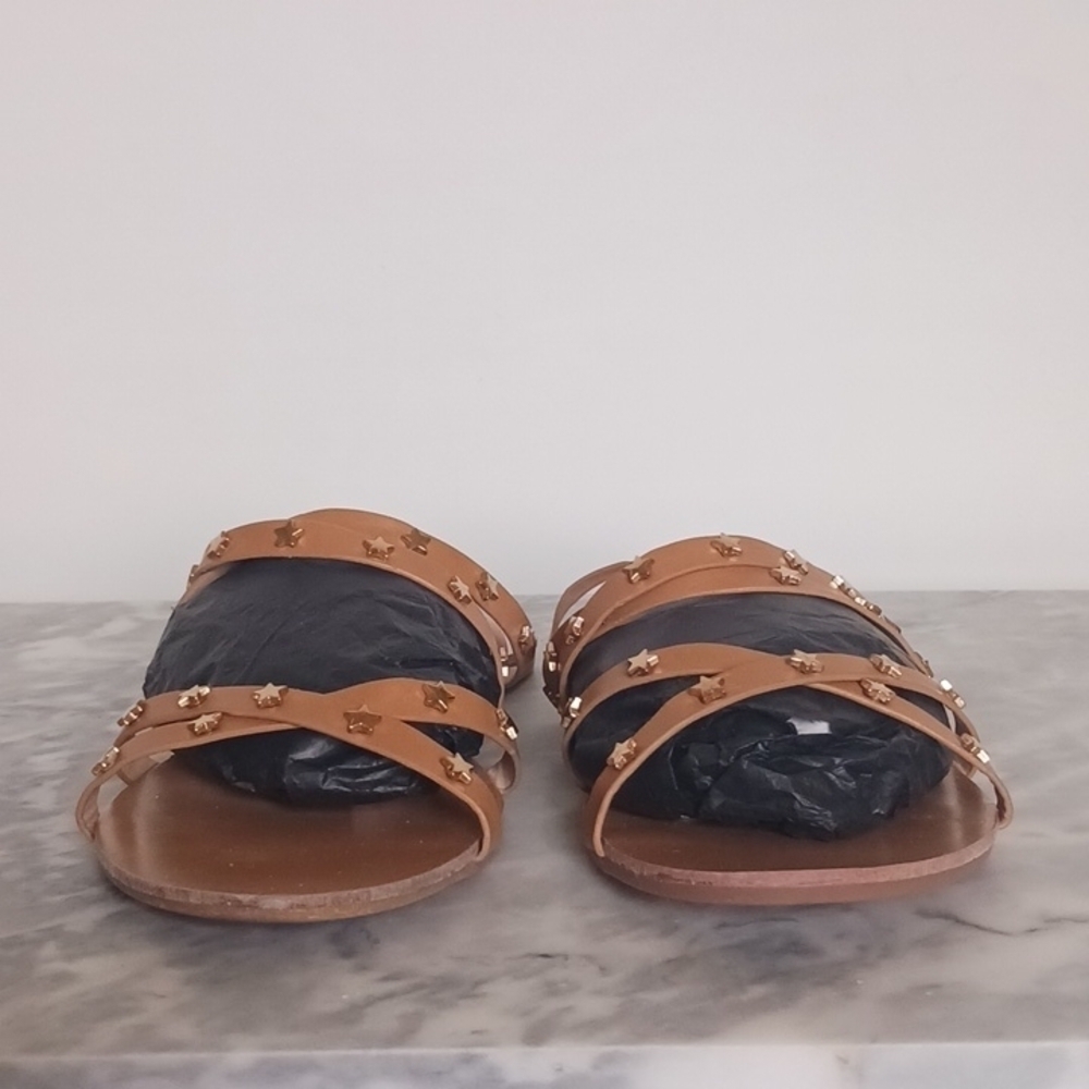 Vintage Havana Flat Strappy Star Stud Sandals,  Size 10 - Picture 2 of 10